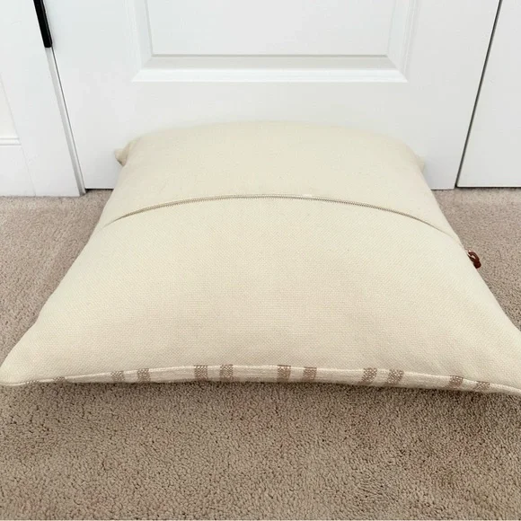 Studio McGee Threshold Cream & Tan Plaid Oversized Throw Pillow - Picture 12 of 16